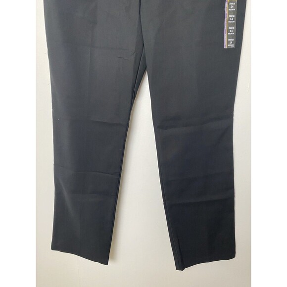 Lee Black Straight Leg Slacks Pants Office Business Women's Size 14 Medium - Picture 13 of 13